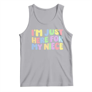 Im Just Here For My Niece Tank Top Gift For Aunt From Niece TS10 Athletic Heather Print Your Wear