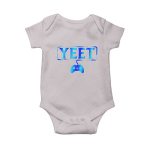 Funny Yeet Gamer Baby Onesie Video Game Gaming Saying Quote Slang TS10 Ice Gray Print Your Wear