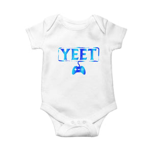 Funny Yeet Gamer Baby Onesie Video Game Gaming Saying Quote Slang TS10 White Print Your Wear