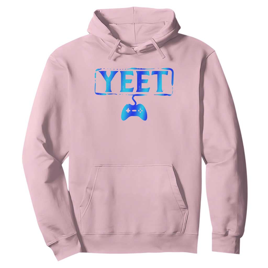 Funny Yeet Gamer Hoodie Video Game Gaming Saying Quote Slang TS10 Light Pink Print Your Wear