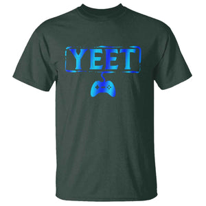 Funny Yeet Gamer T Shirt Video Game Gaming Saying Quote Slang TS10 Dark Forest Green Print Your Wear