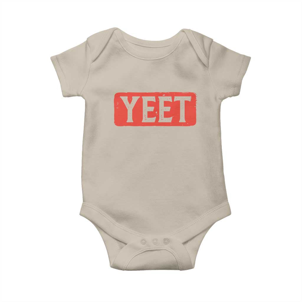 Funny Yeet Baby Onesie Saying Quote Slang Meme TS10 Sand Print Your Wear