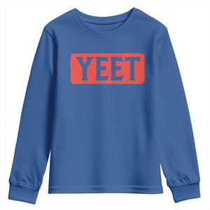 Funny Yeet Youth Sweatshirt Saying Quote Slang Meme TS10 Royal Blue Print Your Wear