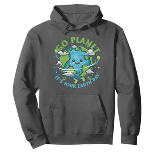 Earth Day Hoodie Save the Planet 2025 TS10 Dark Heather Print Your Wear