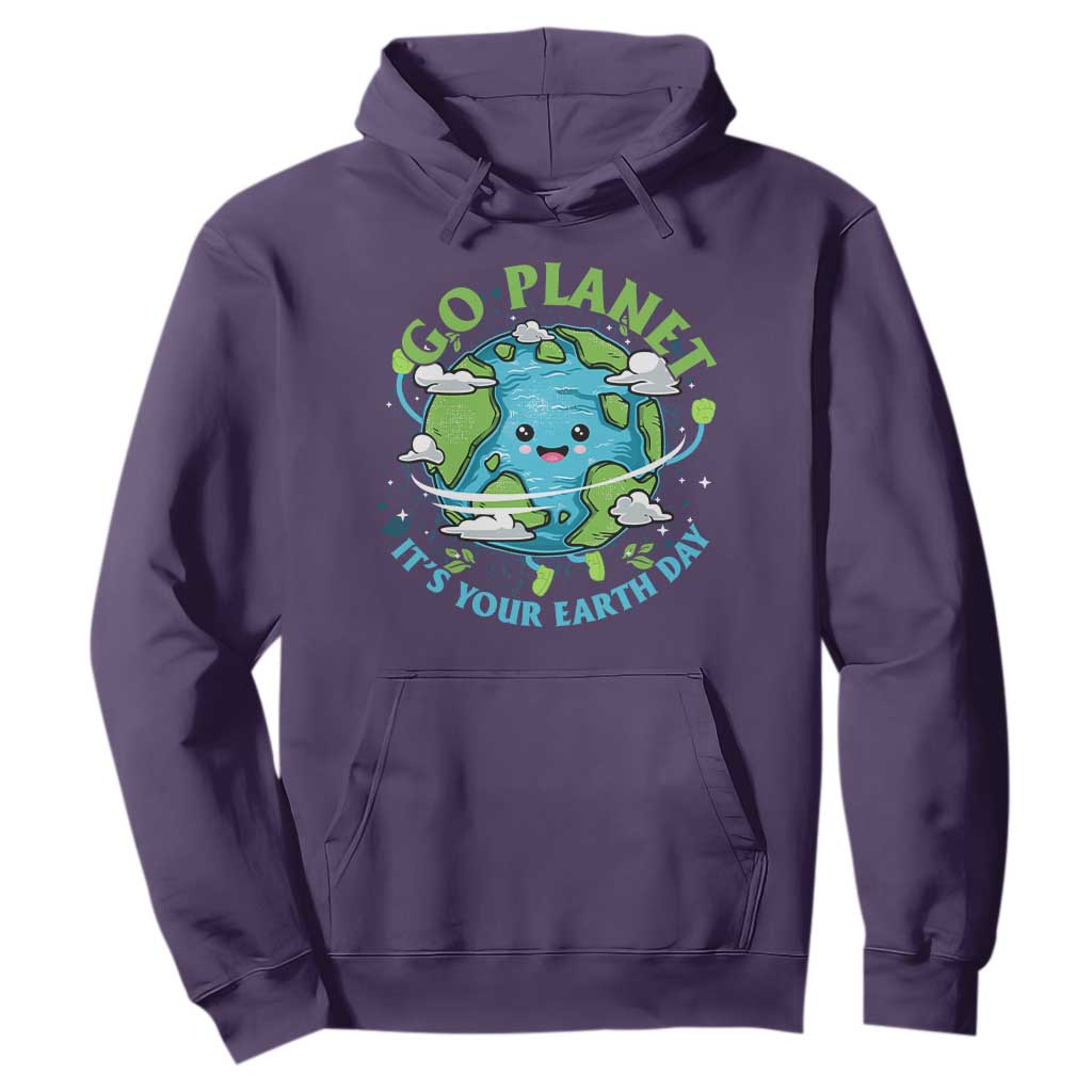 Earth Day Hoodie Save the Planet 2025 TS10 Purple Print Your Wear