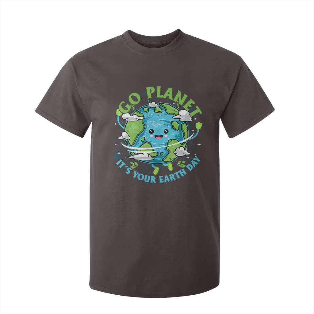 Earth Day T Shirt For Kid Save the Planet 2025 TS10 Dark Chocolate Print Your Wear