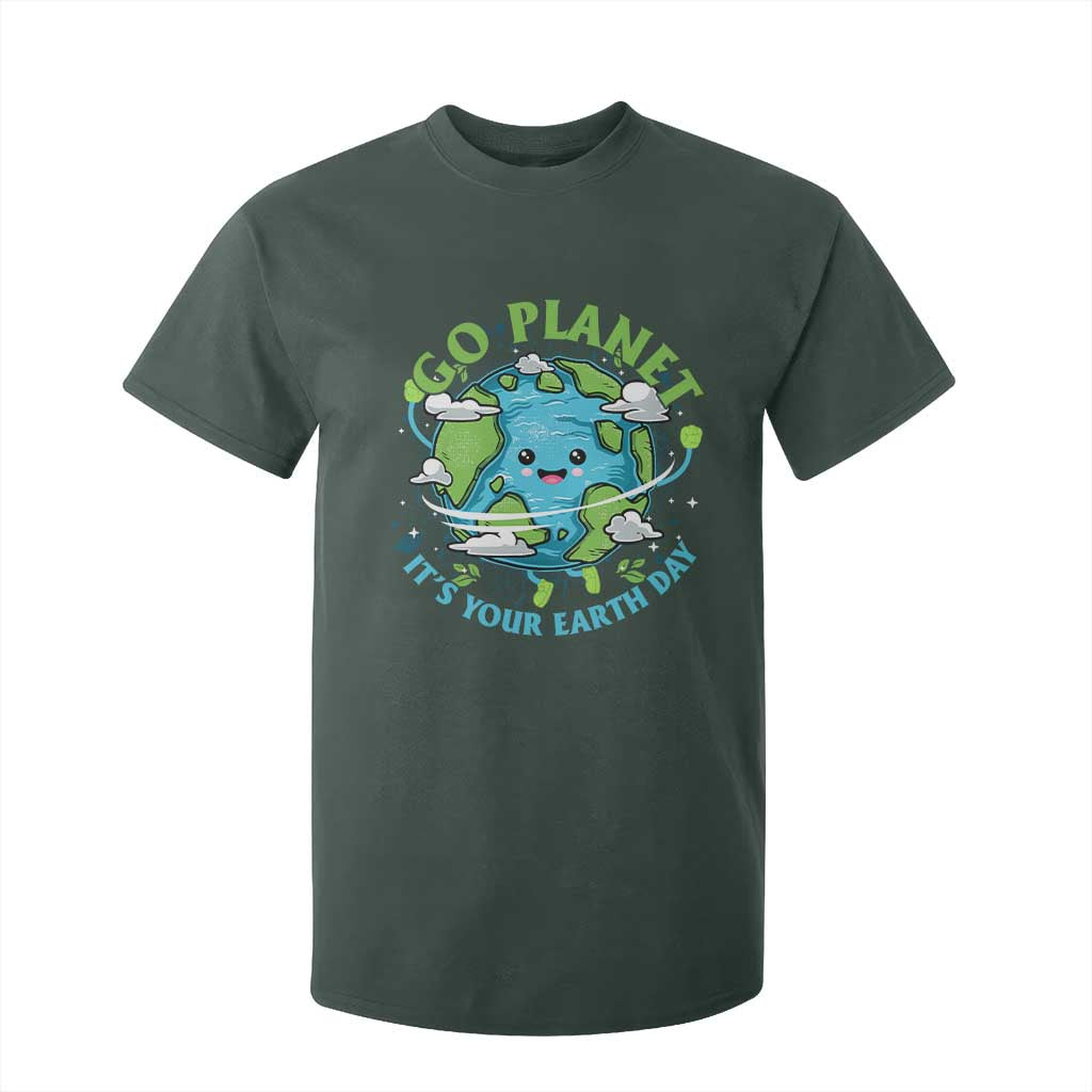 Earth Day T Shirt For Kid Save the Planet 2025 TS10 Dark Forest Green Print Your Wear