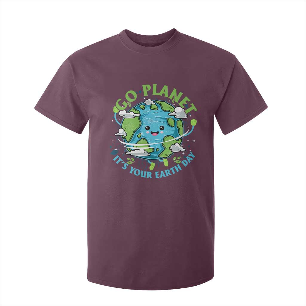 Earth Day T Shirt For Kid Save the Planet 2025 TS10 Maroon Print Your Wear