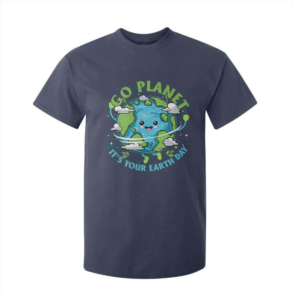 Earth Day T Shirt For Kid Save the Planet 2025 TS10 Navy Print Your Wear