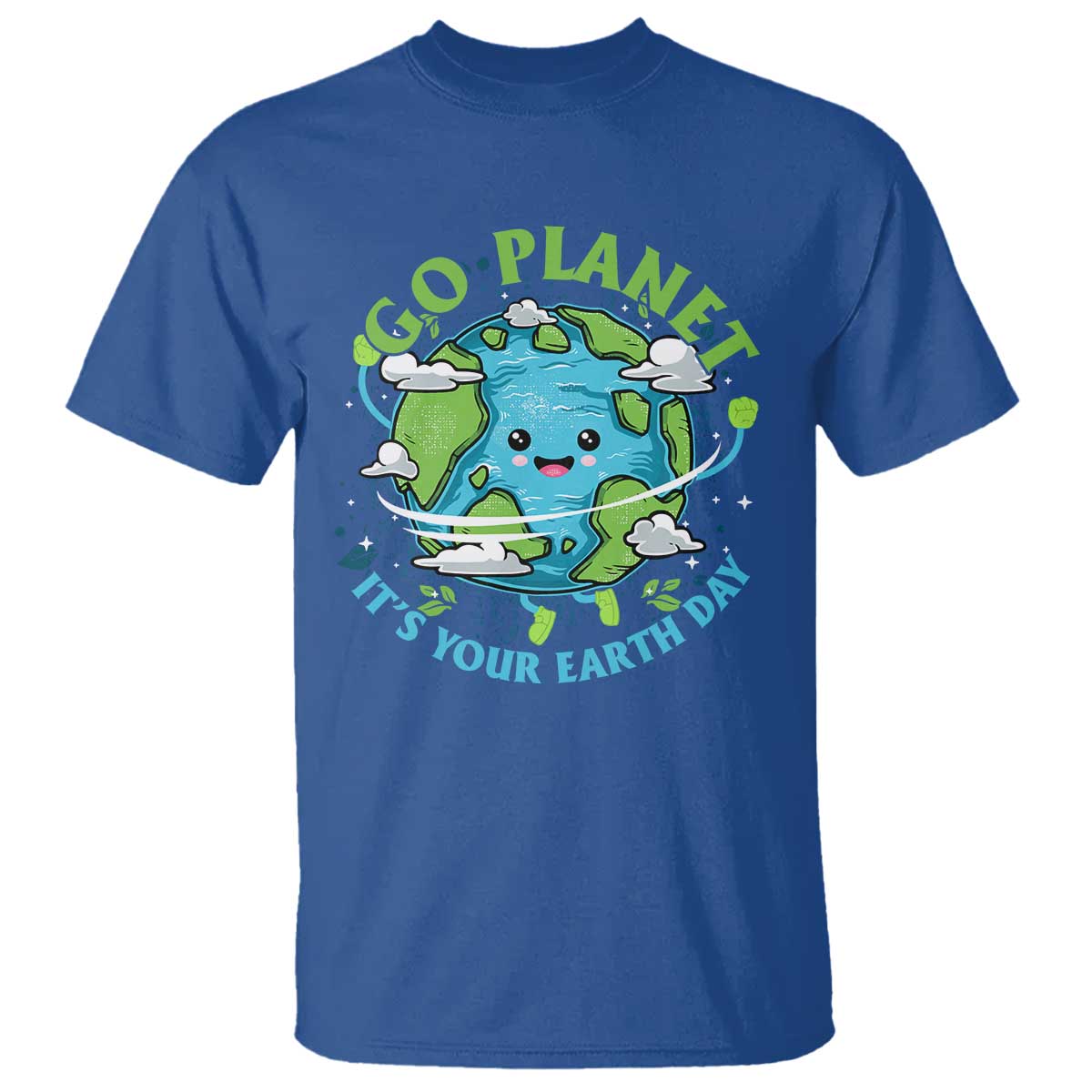 Earth Day T Shirt Save the Planet 2025 TS10 Royal Blue Print Your Wear