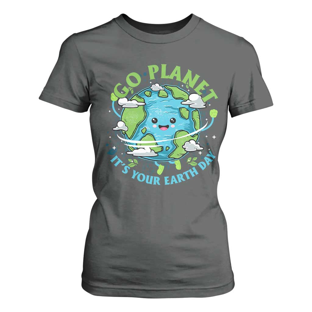 Earth Day T Shirt For Women Save the Planet 2025 TS10 Dark Heather Print Your Wear