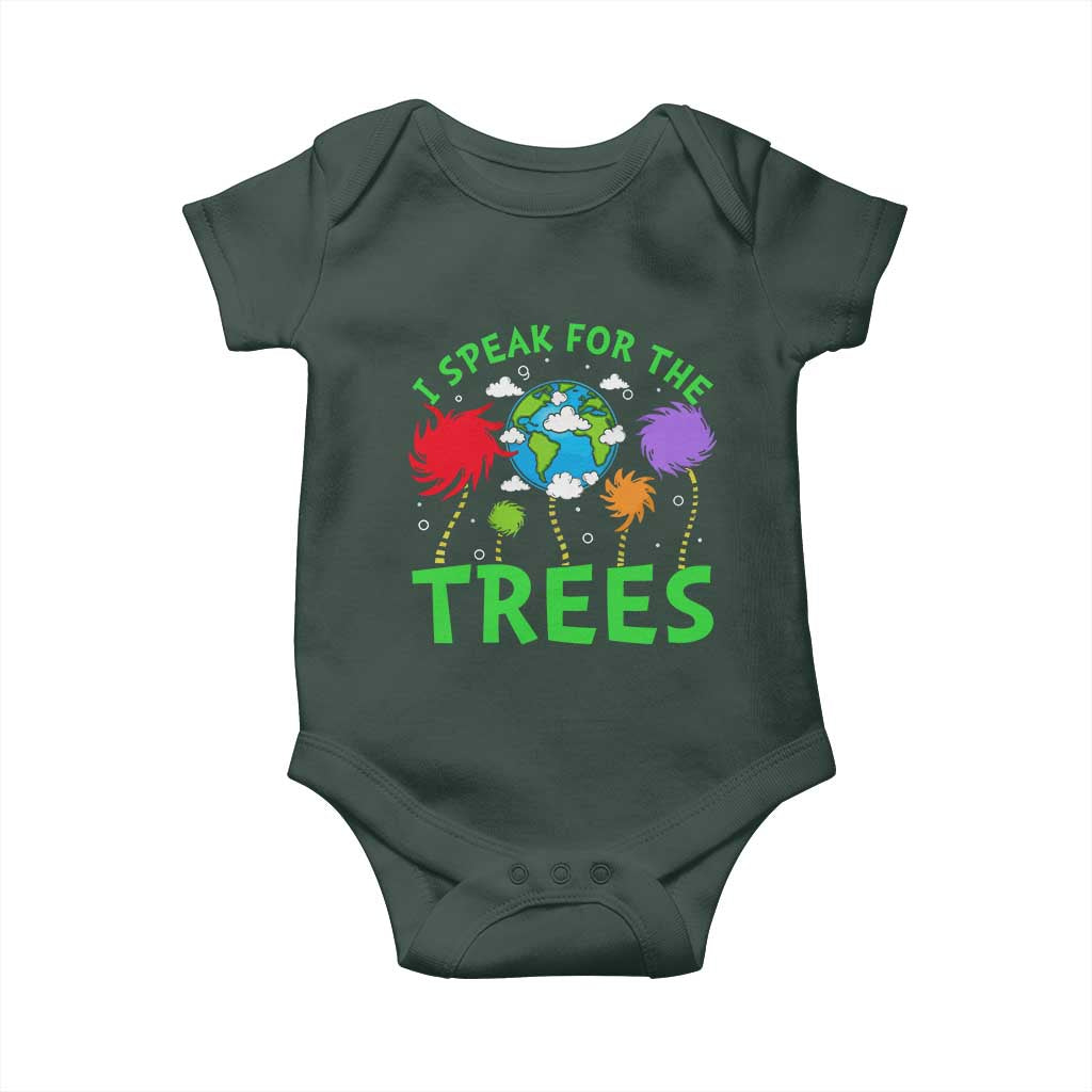 I Speak For Trees Planet Save Earth Day Baby Onesie TS10 Print Your Wear