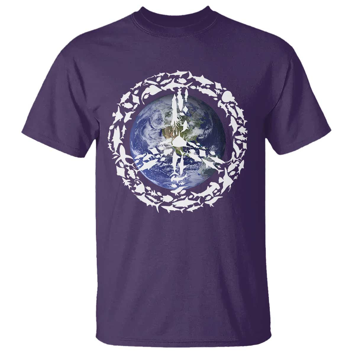 Earth Day T Shirt Save the Planet Peace Sign Positive Vibes TS10 Purple Print Your Wear