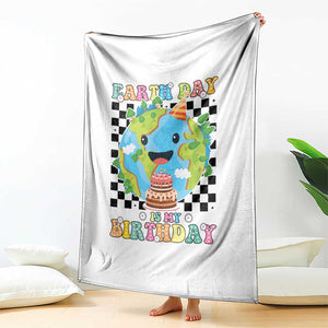 Earth Day Birthday Throw Blanket Its My Birthday April 22 TS10 Print Your Wear