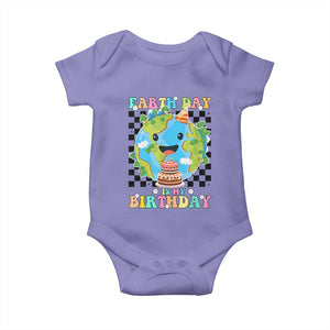 Earth Day Birthday Baby Onesie Its My Birthday April 22 TS10 Violet Print Your Wear