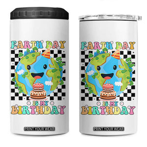 Earth Day Birthday 4 in 1 Can Cooler Tumbler Its My Birthday April 22 TS10 One Size: 16 oz White Print Your Wear