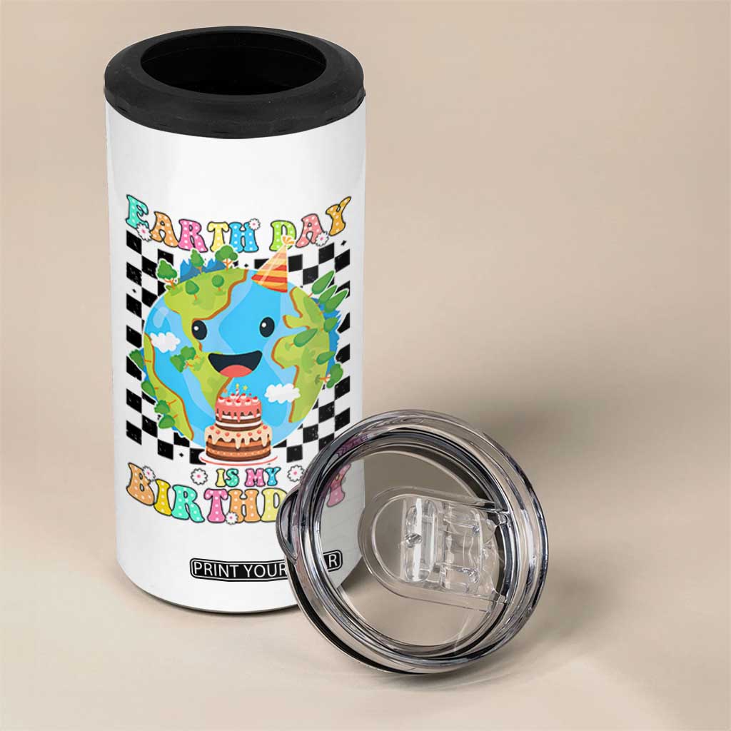 Earth Day Birthday 4 in 1 Can Cooler Tumbler Its My Birthday April 22 TS10 Print Your Wear