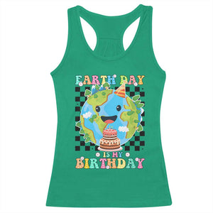 Earth Day Birthday Racerback Tank Top Its My Birthday April 22 TS10 Irish Green Print Your Wear