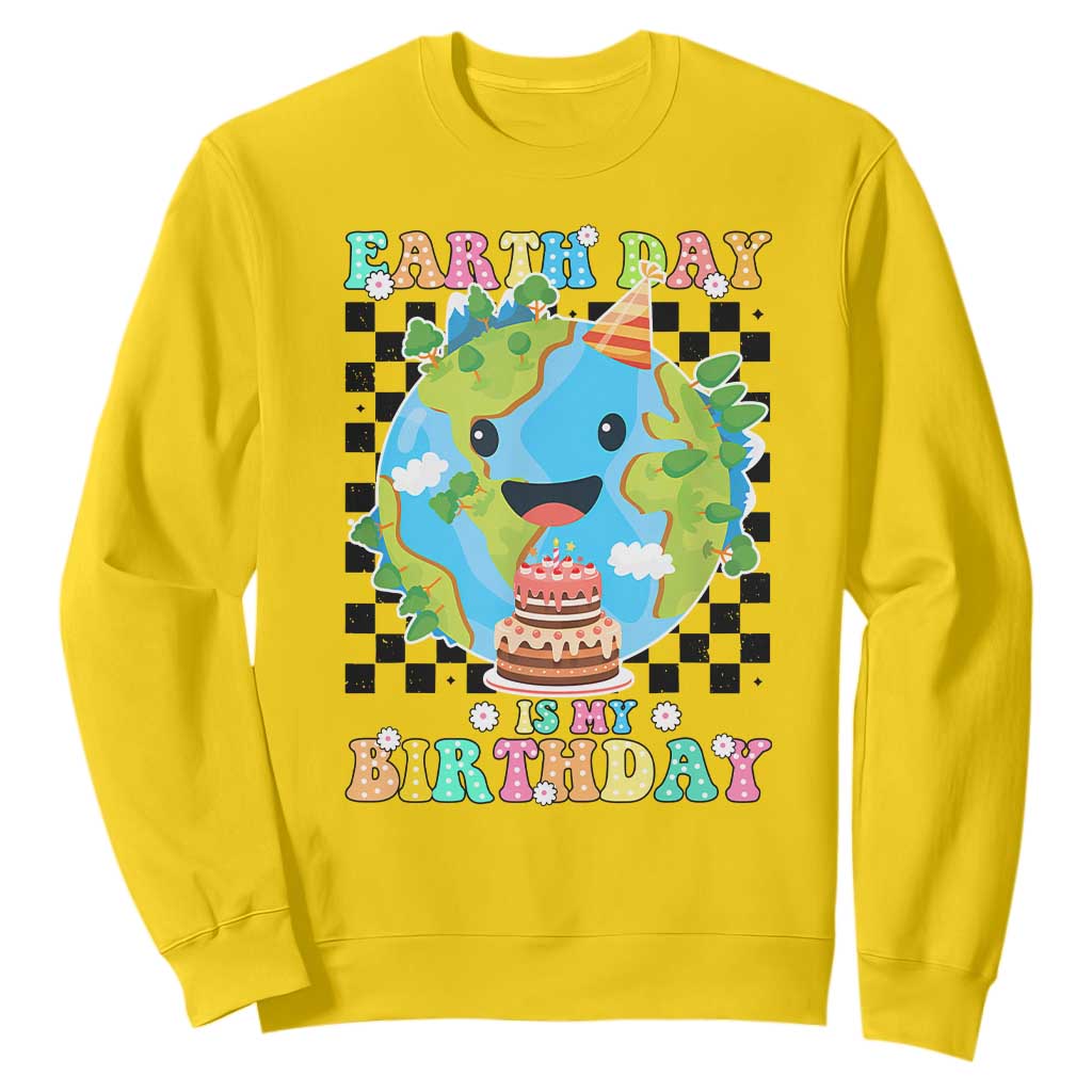 Earth Day Birthday Sweatshirt Its My Birthday April 22 TS10 Daisy Print Your Wear