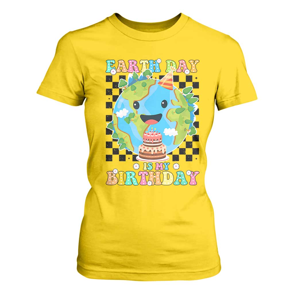 Earth Day Birthday T Shirt For Women Its My Birthday April 22 TS10 Daisy Print Your Wear