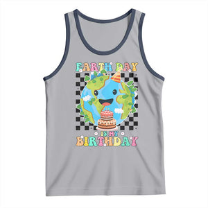 Earth Day Birthday Tank Top Its My Birthday April 22 TS10 Athletic Heather Navy Print Your Wear