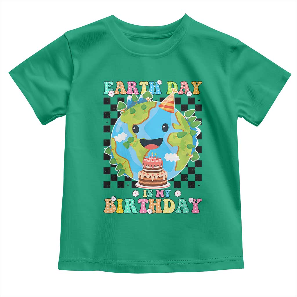 Earth Day Birthday Toddler T Shirt Its My Birthday April 22 TS10 Irish Green Print Your Wear