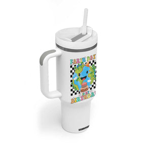 Earth Day Birthday Tumbler With Handle Its My Birthday April 22 TS10 Print Your Wear