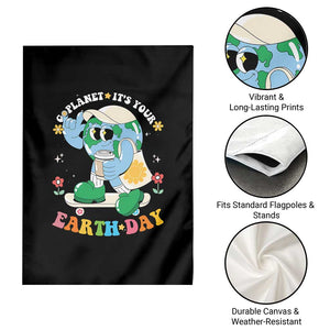 Earth Day Garden Flag Cute Go Planet Its Your Earthday Groovy TS10 Print Your Wear