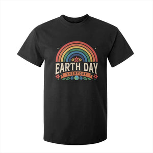 Earth Day T Shirt For Kid Everyday Retro Rainbow TS10 Black Print Your Wear