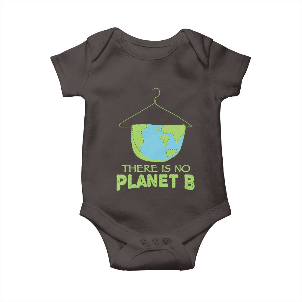 Earth Day Baby Onesie There Is No Planet B Save the Planet TS10 Dark Chocolate Print Your Wear