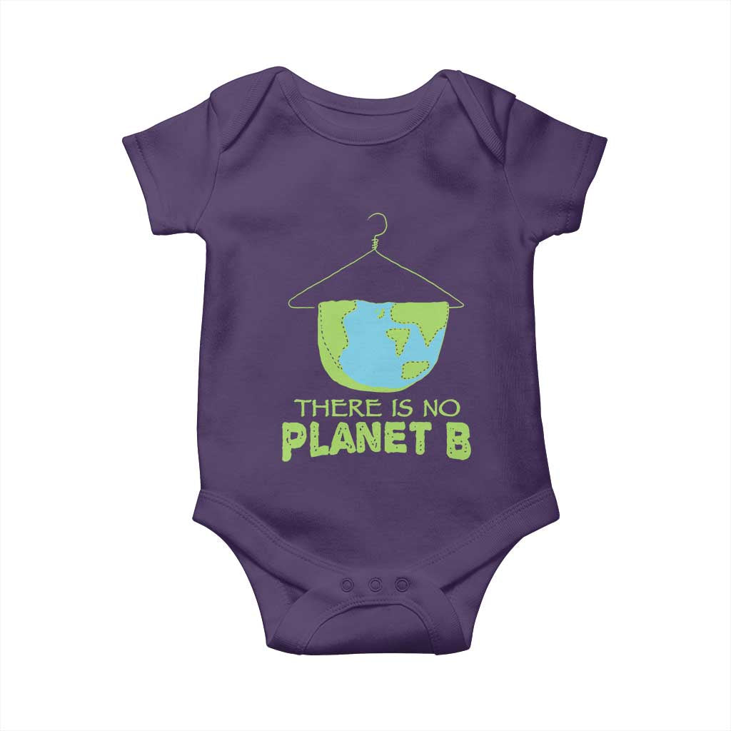 Earth Day Baby Onesie There Is No Planet B Save the Planet TS10 Purple Print Your Wear
