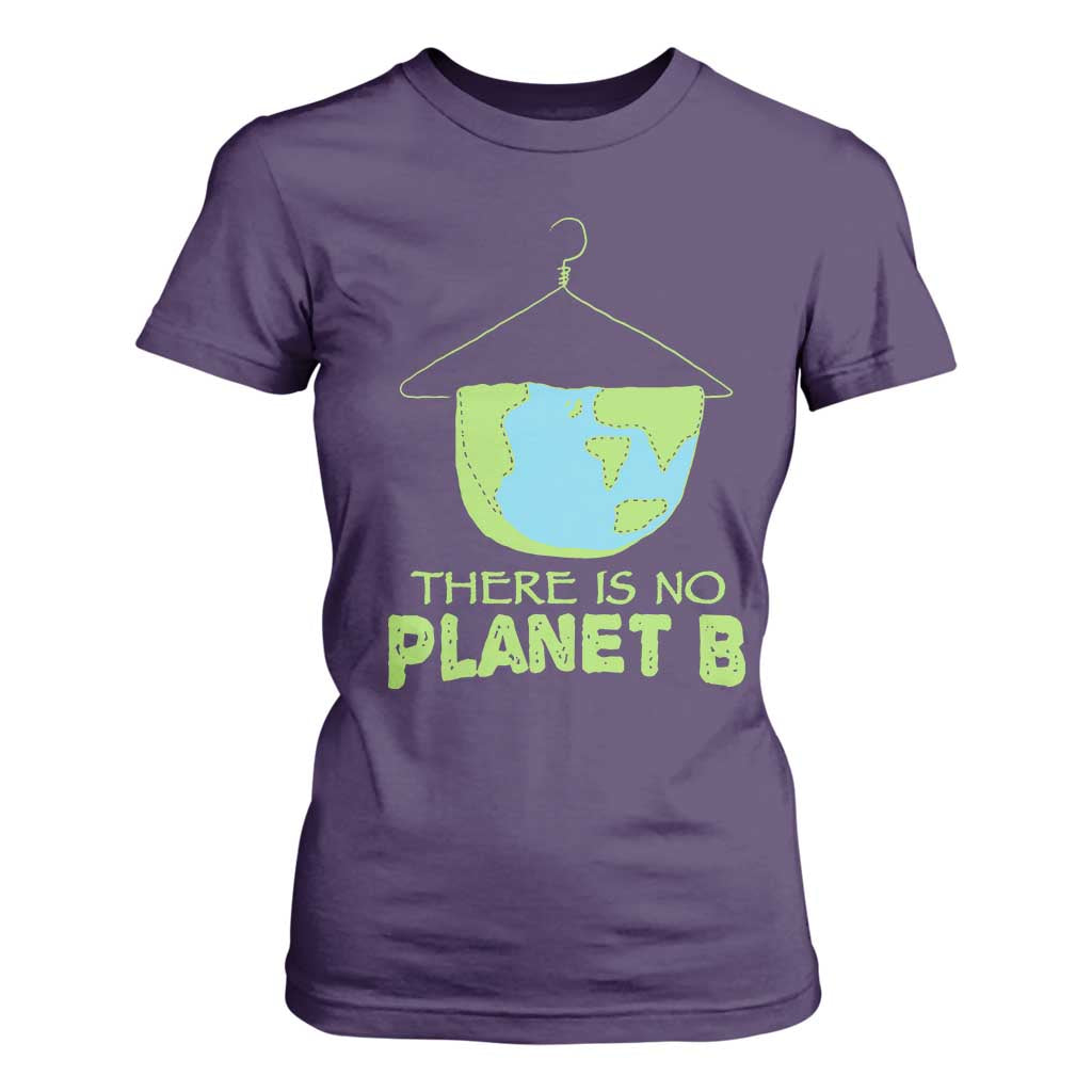 Earth Day T Shirt For Women There Is No Planet B Save the Planet TS10 Purple Print Your Wear