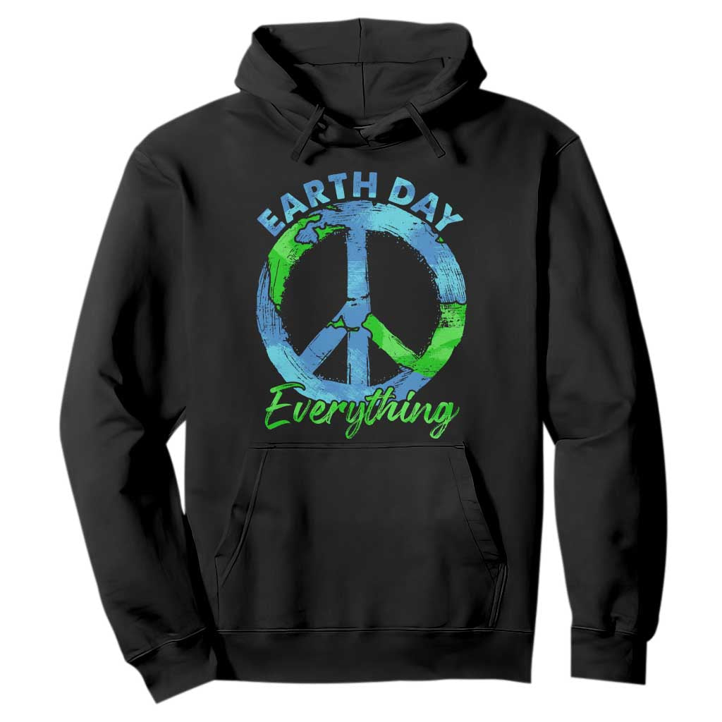 Piece Everyday Earth Day Hoodie Peace Sign Positive Vibes TS10 Black Print Your Wear
