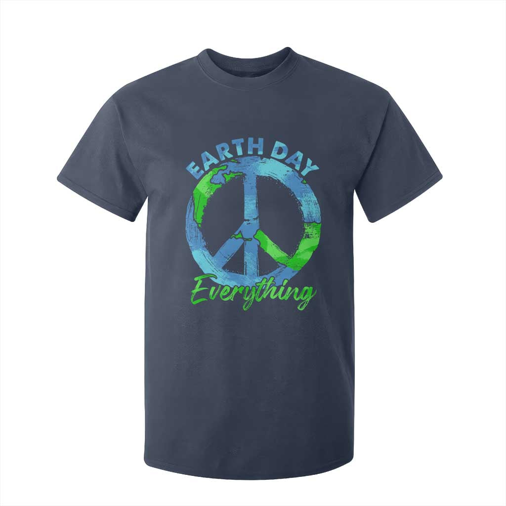 Piece Everyday Earth Day T Shirt For Kid Peace Sign Positive Vibes TS10 Navy Print Your Wear