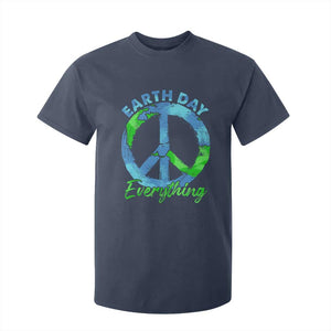 Piece Everyday Earth Day T Shirt For Kid Peace Sign Positive Vibes TS10 Navy Print Your Wear