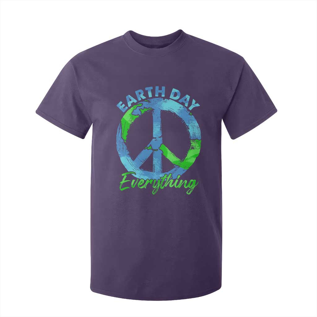 Piece Everyday Earth Day T Shirt For Kid Peace Sign Positive Vibes TS10 Purple Print Your Wear