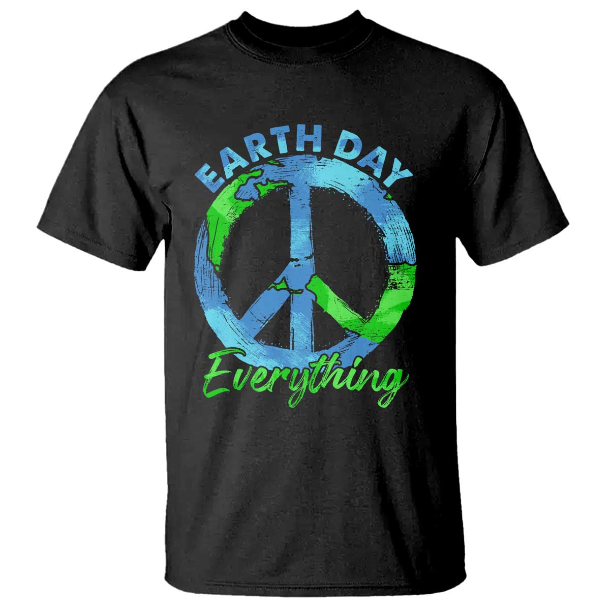 Piece Everyday Earth Day T Shirt Peace Sign Positive Vibes TS10 Black Print Your Wear