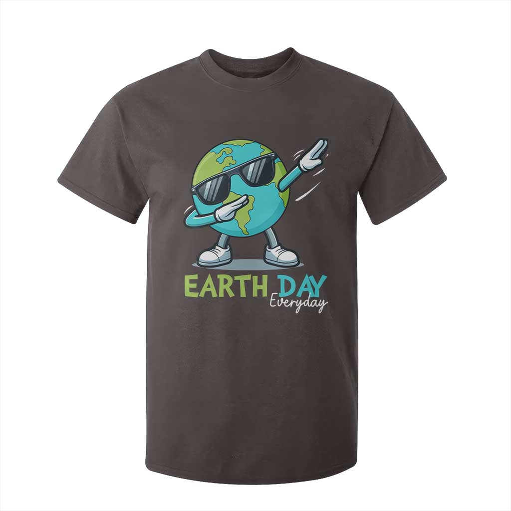 Dabbing Earth Day T Shirt For Kid Everyday Positive Vibes Nature Lover Gifts TS10 Dark Chocolate Print Your Wear