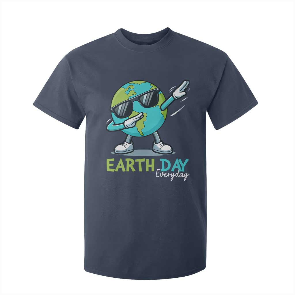Dabbing Earth Day T Shirt For Kid Everyday Positive Vibes Nature Lover Gifts TS10 Navy Print Your Wear