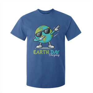 Dabbing Earth Day T Shirt For Kid Everyday Positive Vibes Nature Lover Gifts TS10 Royal Blue Print Your Wear