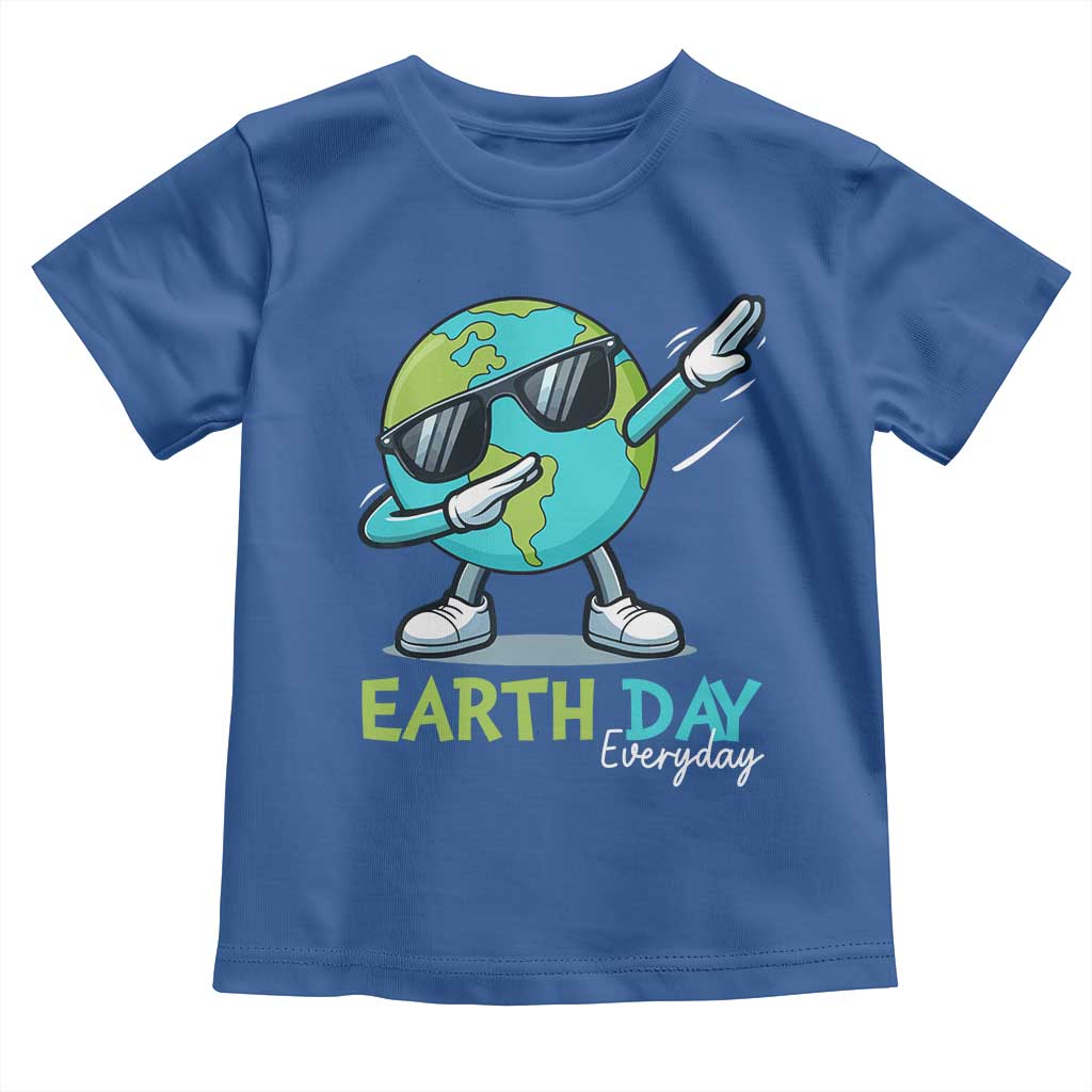 Dabbing Earth Day Toddler T Shirt Everyday Positive Vibes Nature Lover Gifts TS10 Royal Blue Print Your Wear