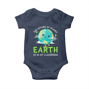 Earth Day Teachers Baby Onesie Funny Classroom TS10 Navy Print Your Wear