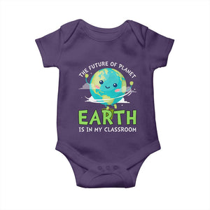 Earth Day Teachers Baby Onesie Funny Classroom TS10 Purple Print Your Wear