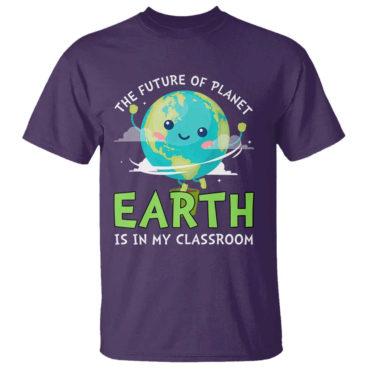 Earth Day Teachers T Shirt Funny Classroom TS10 Purple Print Your Wear