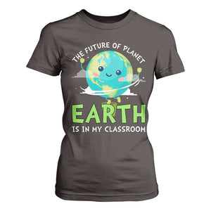 Earth Day Teachers T Shirt For Women Funny Classroom TS10 Dark Chocolate Print Your Wear