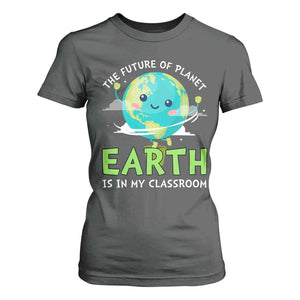 Earth Day Teachers T Shirt For Women Funny Classroom TS10 Dark Heather Print Your Wear