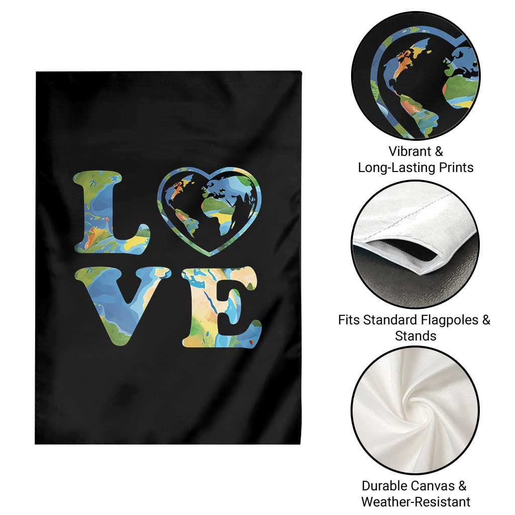 Earth Day Garden Flag Heart Environmental Nature Recycling Lovers TS10 Print Your Wear