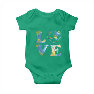 Earth Day Baby Onesie Heart Environmental Nature Recycling Lovers TS10 Irish Green Print Your Wear