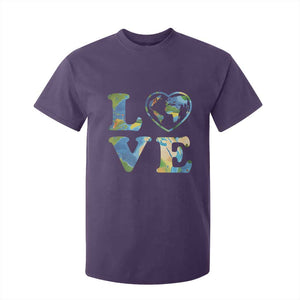 Earth Day T Shirt For Kid Heart Environmental Nature Recycling Lovers TS10 Purple Print Your Wear