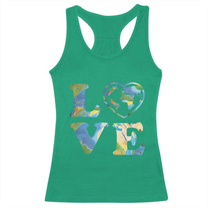 Earth Day Racerback Tank Top Heart Environmental Nature Recycling Lovers TS10 Irish Green Print Your Wear